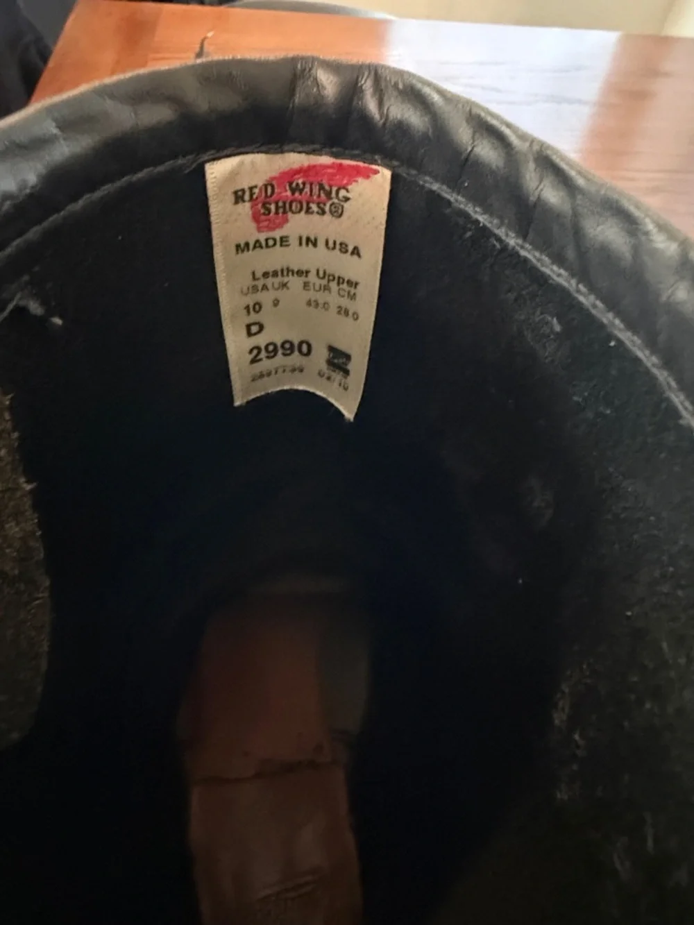 Red Wing Black Harness Leather Engineer Boot 2990  Size 10D EUC - Picture 5 of 8